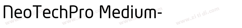 NeoTechPro Medium字体转换
